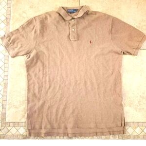Polo by Ralph Lauren Men's Tan Polo Shirt